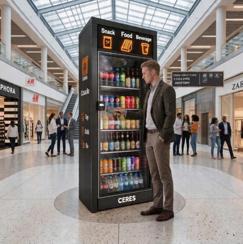 CerēsGo vending machine in shopping mall