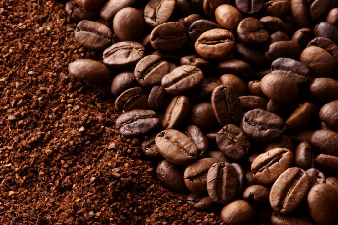 Coffee beans and ground coffee Coffee beans and ground coffee